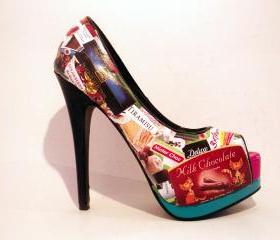 Handcrafted Shoes - I Love Chocolate